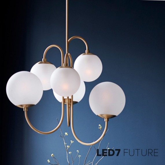 Pelle - Gooseneck Chandelier